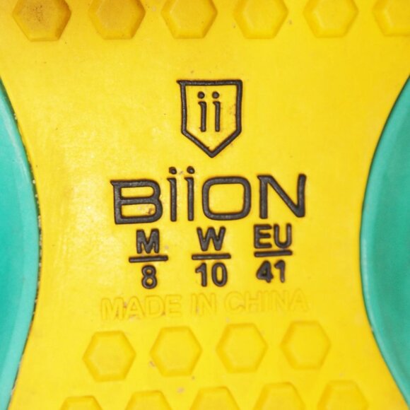 Biion Spikeless Rubber Wingtip Slip-on Golf Shoes Men's 8 Women's 10 Burgundy - Picture 9 of 11